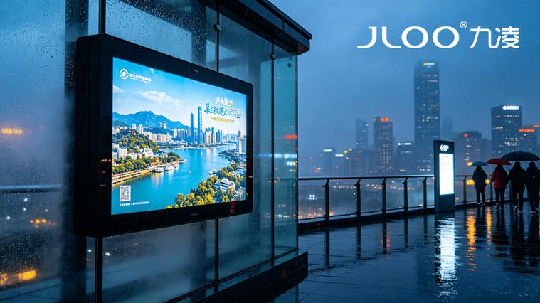 九凌JLOO 65寸户外触摸一体机 矿区安全公示与排班管理的智能革新